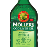 MÖLLER’S COD LIVER OIL OMEGA-3 aromă de mere verzi, 250 ml 1 new bottle mere