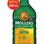 NOU! MÖLLER’S COD LIVER OIL OMEGA-3 LEMON Flavour FAMILY, 500 ml 1 bottle lemon 500